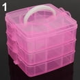 thumbnail image 2 of MesaSe 3 Layers 18 Compartments Clear Storage Box Container Jewelry Bead Organizer Case, 2 of 8