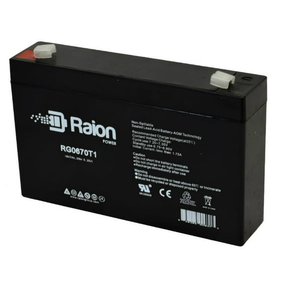 Raion Power 6V 7Ah Replacement Battery for Vision CP672