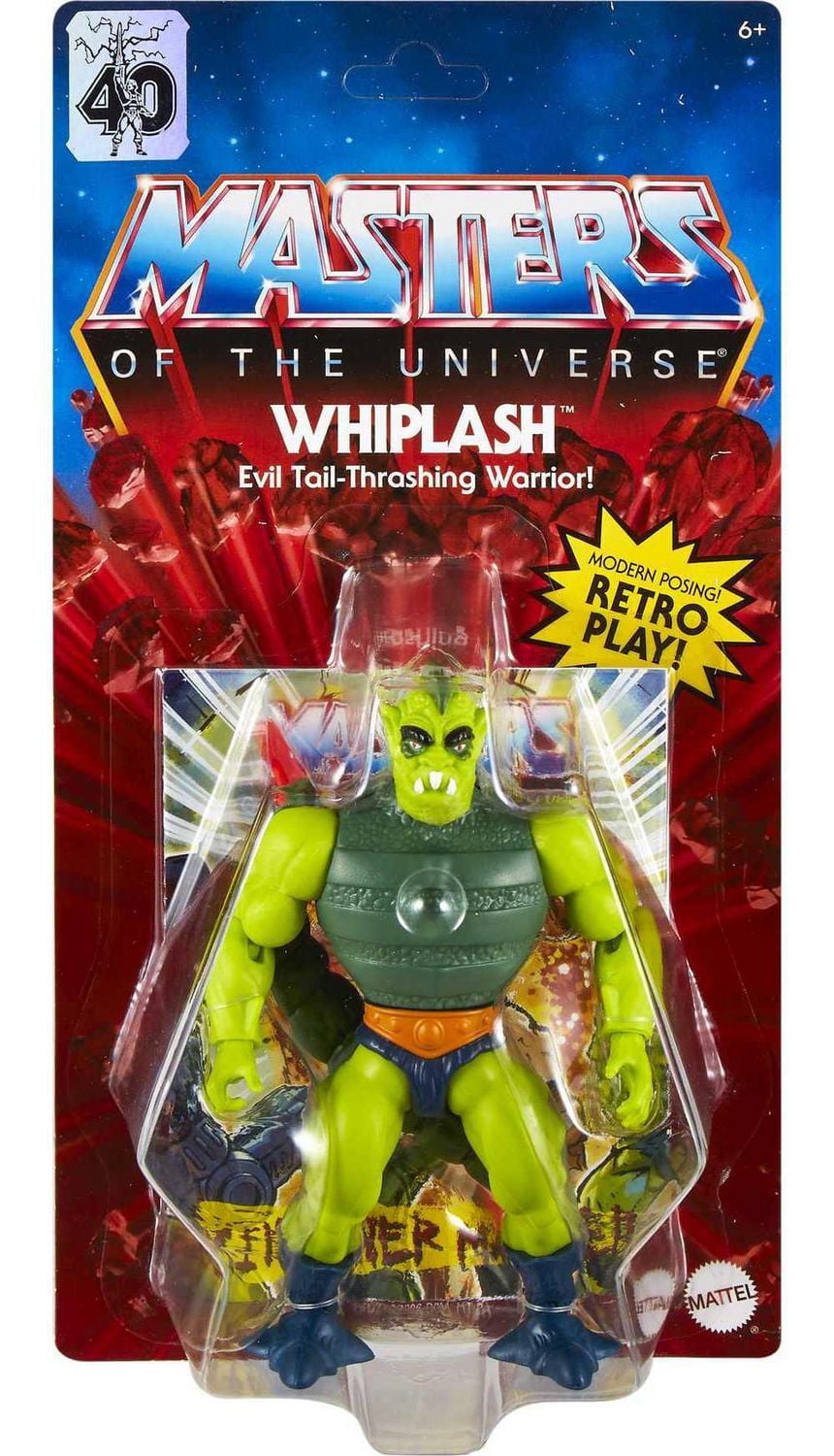 Masters of the Universe Origins 5.5-in Action Figure Whiplash Battle Figure for Storytelling Play and Display