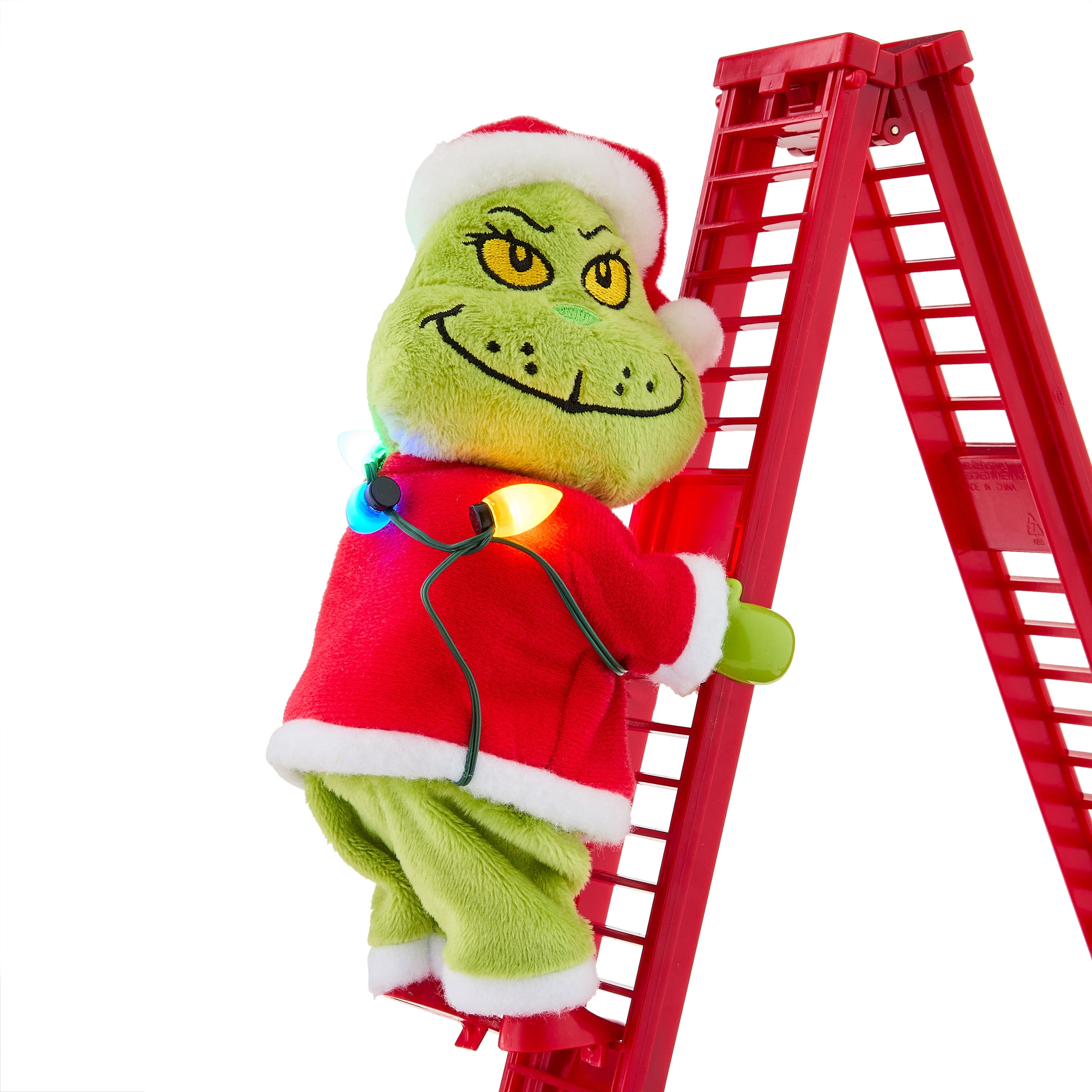 GRINCH 17" Animated Tabletop Climber Decoration