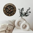 thumbnail image 6 of Steampunk Metal Wall Clock Vintage Gear Design 10-Inch Silent Wooden Wall Clock, Battery Operated (AA Batteries Not Included), Artistic Home Decor, 6 of 7