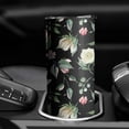 thumbnail image 3 of Pink and White Gouache Floral Pattern Skinny Tumbler 20oz - Double Wall Vacuum Coffee- Birthday Gifts for Mom Sister Friends Women, 3 of 5