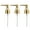 Golden, variant on OVTSC Premium Perfume Bottle Pump Gold Elegant Liquid Shampoo and Conditioner Bottle Nozzle Replacements for Soap Lotion Massage Oil Bottles Pack of 3 (2.1x5.7 inches / 5.4x14.5 cm)