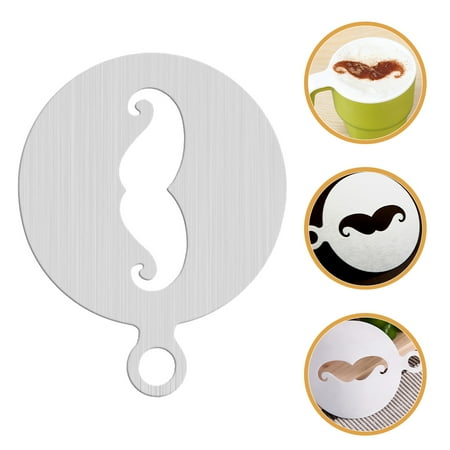 

WHAMVOX Coffee Stencil Art Stencils Cake Decorating Supplies Bar Silver