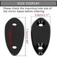 thumbnail image 3 of psler Motorcycle Rearview Mirror Bases compatible Yamaha R6 and compatible Kawasaki ZX6R ZX25R NINJA 650 400 250 300 250sl, Side Mirror Wind Wings Dec, 3 of 5