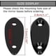 thumbnail image 3 of psler Motorcycle Rearview Mirror Bases compatible Yamaha R6 and compatible Kawasaki ZX6R ZX25R NINJA 650 400 250 300 250sl, Side Mirror Wind Wings Dec, 3 of 5