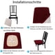 thumbnail image 5 of Fundas elegantes para taburetes de tocador, protectores de asiento de banco de terciopelo rectangulares, lavables y con ajuste elástico con bandas elásticas para taburetes de bar, 5 of 6