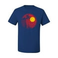 thumbnail image 2 of Wild Bobby, Silhouette Red Moon, Streetwear, Men Graphic Tees, Royal, 3XL, 2 of 3