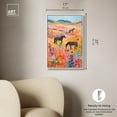 thumbnail image 5 of Horses in Beautiful Pasture II Canvas Trendy Western Print by Art Remedy, White Frame, 16" x 24", 5 of 7