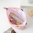 thumbnail image 3 of Versatile Cosmetic Bag Bow Embroidered Makeup Storage Bag for Toiletries and Cosmetics Fashionable Dumpling Design for Makeup, 3 of 8