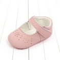 thumbnail image 4 of Xfvqtps Baby Girls Walking Shoes Hollowing Out Lace Hook Loop Cute Soft Non Slip Toddler First Walker Shoes Spring Summer New Toddler Shoes Breathable Sweat Shoes Pink, 4 of 8