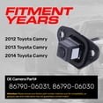 thumbnail image 3 of Master Tailgaters Replacement for Toyota Camry (2012-2014) Backup Camera OE Part # 86790-06030, 86790-06031, 3 of 7