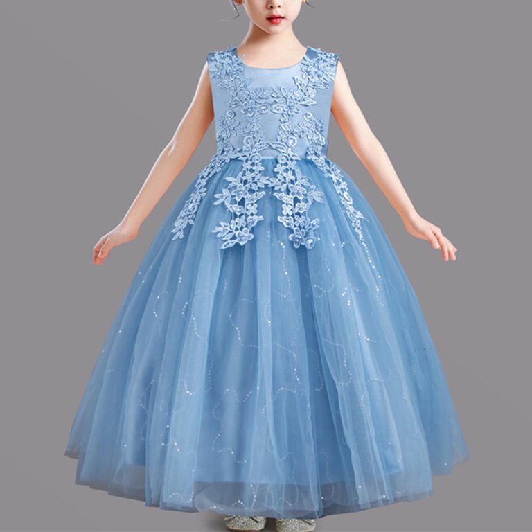 ATOGUTA Size 4T-14 Junior Prom Dresses for Teen Girls Kids Tulle Wedding  Guest Party Birthday Bridesmaid Communion Pageant Prom Ball Gown Sky Blue -  Walmart.com