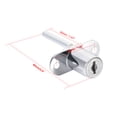 thumbnail image 4 of 16mm Cylinder Diameter Cabinet Drawer Plunger Lock w Key, Keyed Different, 4 of 4