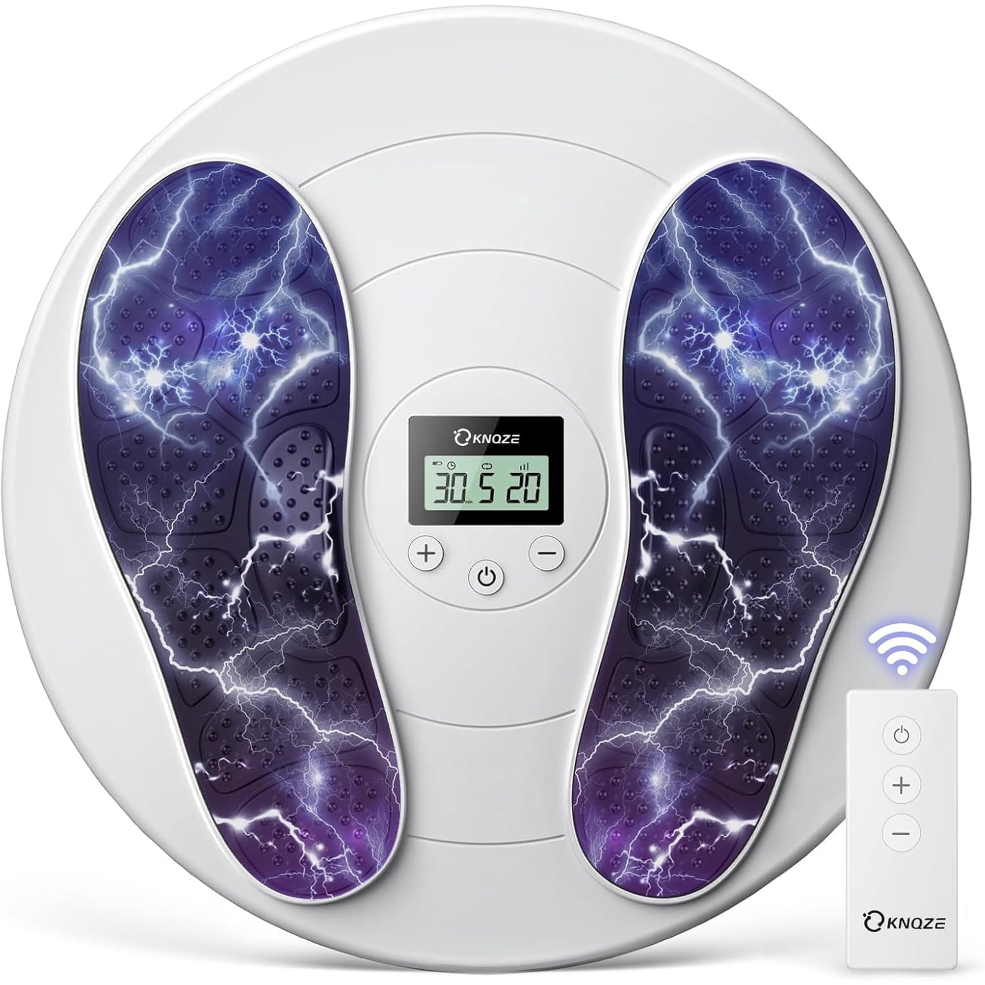 Foot Massager Rechargeable Foot Stimulator with Multiple Modes, Relaxing Foot & Leg Massager for Tired Feet, Home & Office Use, Gifts for Mom Dad