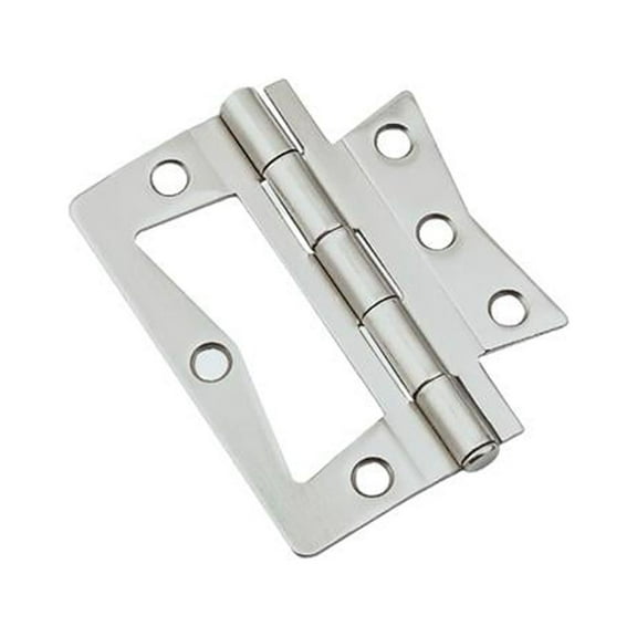 National Hardware N830-435 Surface-Mount Chest Hinge, Satin Nickel, 3 In. - Quantity 5