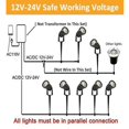 thumbnail image 7 of 4 Pack 12V 5W LED Landscape Light,3000K Warm White,Garden Yard Outdoor Low Voltage Spotlight,IP65 Waterproof, 7 of 7