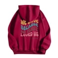 thumbnail image 1 of WEAIXIMIUNG Sweatshirts Grande Taille pour Femmes 3X Sweat à Capuche Décontracté Col Rond Imprimé Lettres Anglaises, 1 of 3