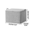 thumbnail image 4 of PALIFEUR Clothes Storage Bins with Lids, 30L Extra Large Capacity Organizers Storage Containers with Handle & Zipper, Moving Bags for Home, Office (Gray), 4 of 7