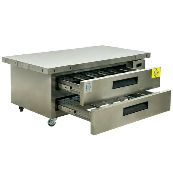 60 in. Two-Drawer Commercial Refrigerated Chef Base, Kitchen Fridge, NSF Certified 110V