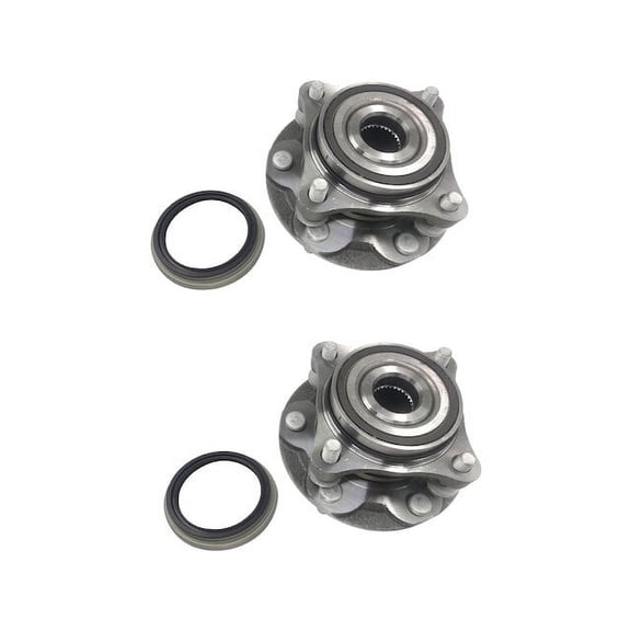 Front Wheel Hub Bearing Assembly - Set of 2 - Compatible with 2005 - 2018 Toyota Tacoma 2006 2007 2008 2009 2010 2011 2012 2013 2014 2015 2016 2017