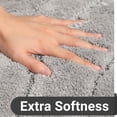 thumbnail image 4 of Alfombra de baño Runner DEXDE, extra larga, antideslizante, gris claro, 4 of 7