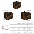 thumbnail image 6 of Toaster Cover 4 Slice, Brown Marble Dustproof Bakeware Oven Protector with Top Hook, Gold Abstract Vintage Modern Ombre Art Waterproof Small Kitchen Appliance Toasters Dust Cover, 12"x11"x8", 6 of 9