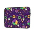 thumbnail image 2 of Bingfone Mardi Gras And Donuts Laptop Sleeve Case 13 Inch, 360° Protective Computer Carrying Bag, 2 of 9