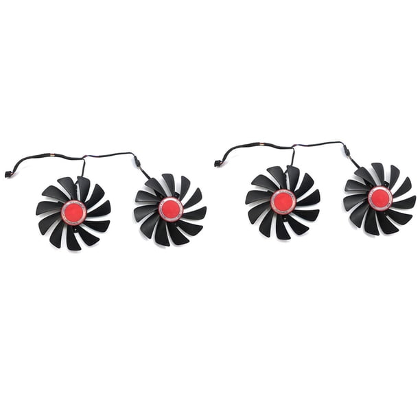 4 Piezas 95mm Fdc10U12S9-C Cf1010U12S Ventilador Enfriador Reemplazo para Amd Radeon Rx 580590 Rx580 Rx590 Ventilador de Enfriamiento de Tarjeta de Imagen