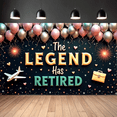thumbnail image 6 of Balloon Design Retirement Banner Decorative Airplane Celebration for Office Party Indoor Decoration Retirement Celebration Event, 6 of 7