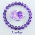thumbnail image 3 of Bracelet Améthyste en Perles de Cristal Naturel Purifiant pour Femmes, 3 of 7