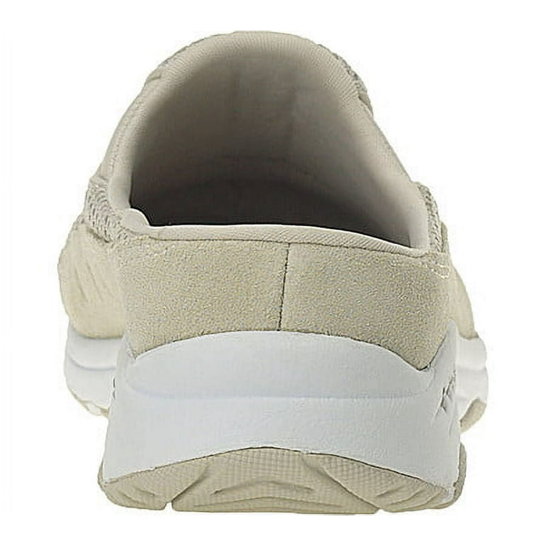 (取寄) イージースピリット レディース トラベルタイム Easy Spirit women  Traveltime Light Natural Suede/White Easy Spirit Women's TravelTime Slip On Walking Sneaker Mule