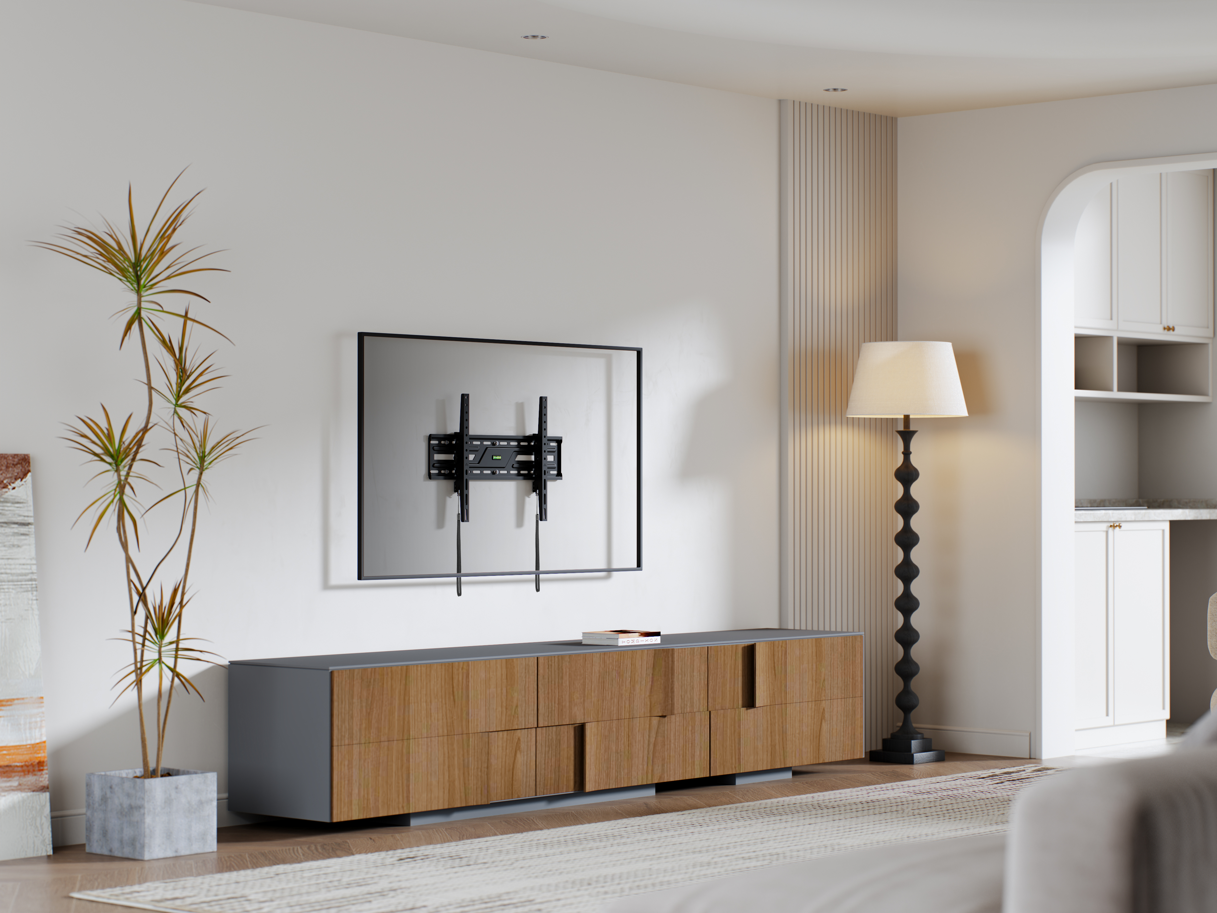 Large-Screen Medium Tilt TV Wall Mount Fit Screen Size: 37"-86"