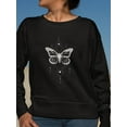 thumbnail image 2 of A Cosmic Butterfly Sweatshirt Women -SPIdeals Designs, Female 5X-Large, 2 of 4