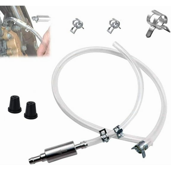 Brake Bleeder Hose- One Way Check Valve Tube Bleeding Tool Kit for Motorcycle Clutch, Brake Bleeder Kit for Hydraulic System Bleeding, One Way Brake Bleeder Valve for Car Motorbike(1pc)