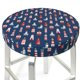 thumbnail image 3 of Balery Cartoon Lighthouse Fundas de asiento para taburete de bar redondo de tela de terciopelo ajustables que protegen de arañazos y manchas para sillas de 14 a 17 pulgadas.-12 inch, 3 of 7