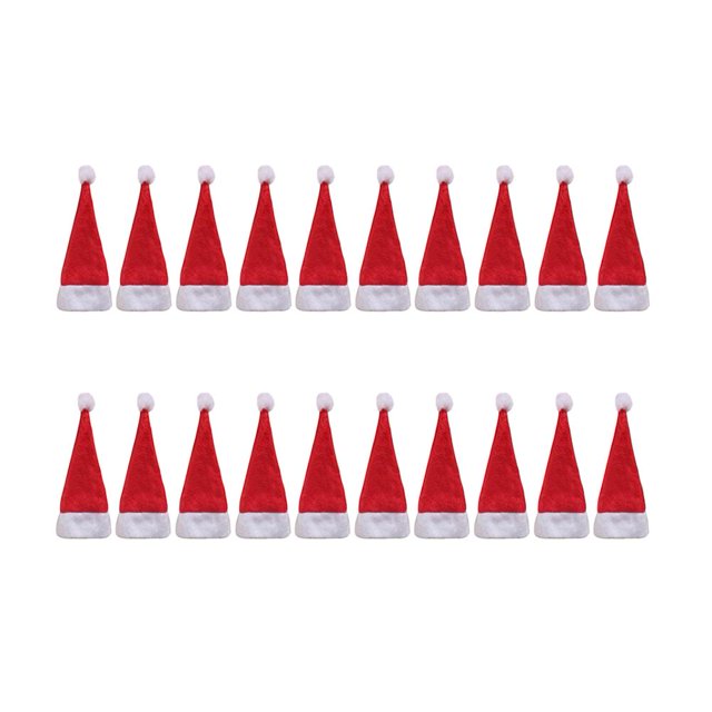Sombreros de piruleta de Navidad Decoración clásica para utensilios de cocina Botella de vino de soda
