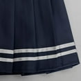 thumbnail image 5 of Fesfesfes Women Skirt High Waist Pleated Slim Solid A-line Skirt Under $10, 5 of 9