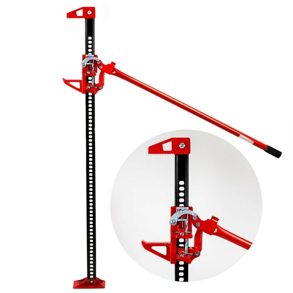 Stark USA Farm Jack 50017 High Lift - 7000 Lb Capacity, 60 In, Red, Steel, 1 Piece