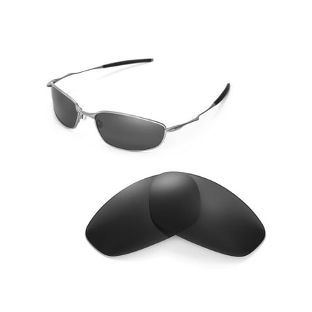 Walleva Black Polarized Replacement Lenses for Oakley Whisker Sunglasses