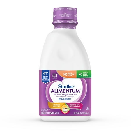 UPC: 0070074575131 | Similac Alimentum with 2’-FL HMO Hypoallergenic Infant Formula for Food Allergies and Colic * Suitable for Lactose Sensitivity Ready-to-Feed Baby Formula 32-fl-oz Bottle