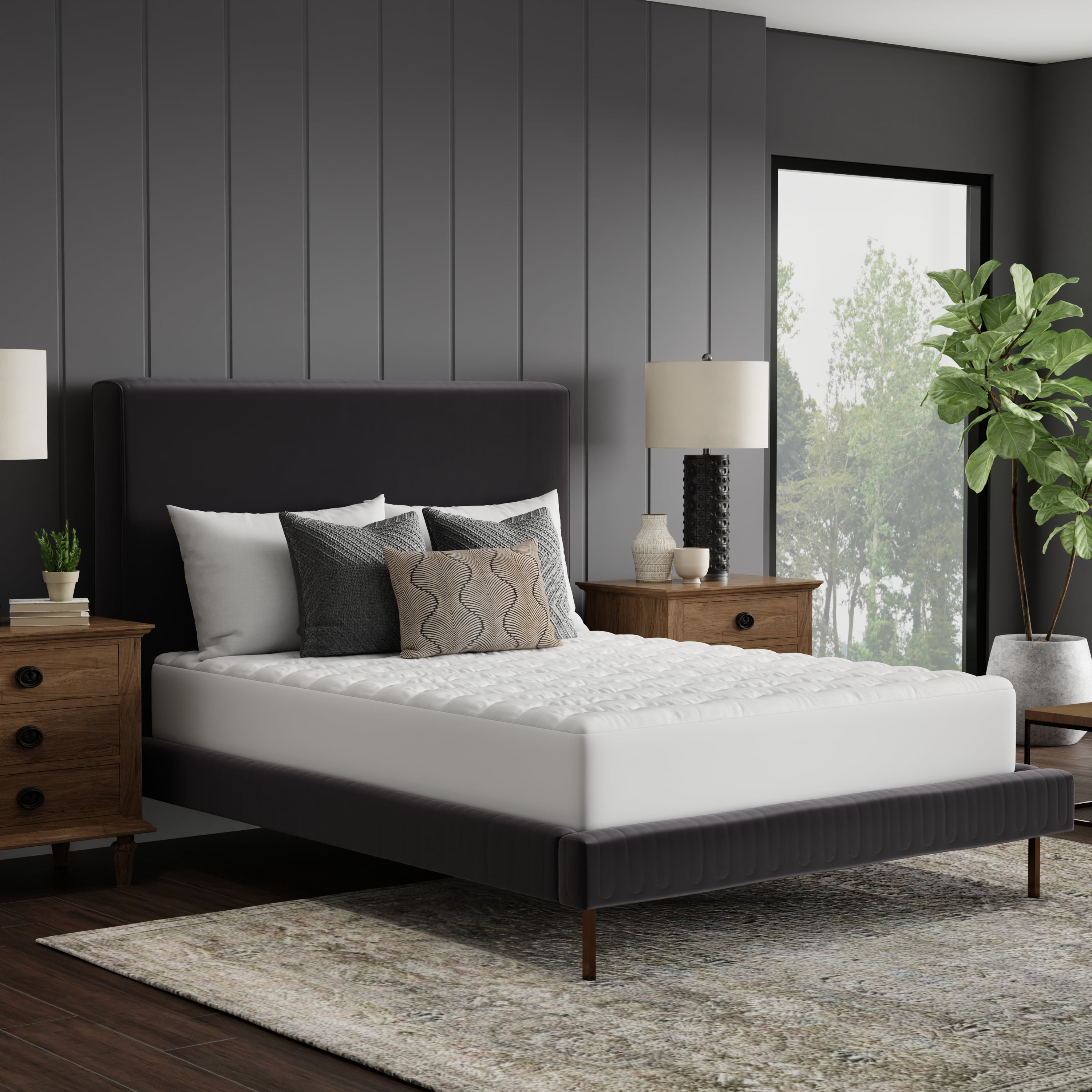 Sealy Spa Luxury Mattress Pad, King- Fitted, Indulgent, Comfort, Overfilled