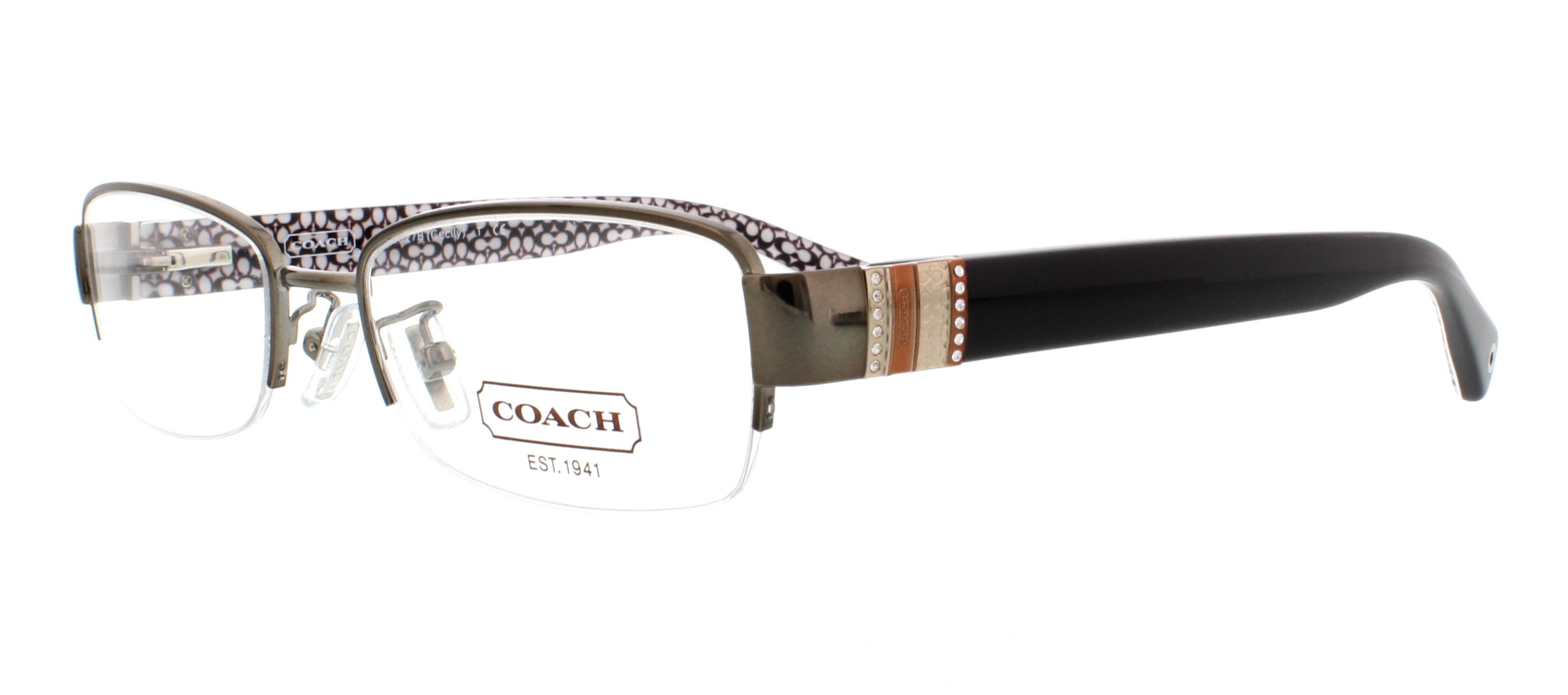 Coach Eyeglasses Hc5027b Cecily 9081 Silver Black 52mm