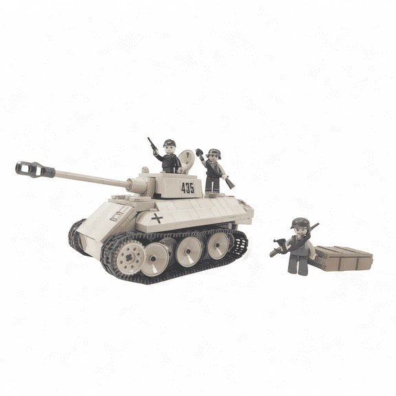German WWII VK1602 Leopard Tank Building Blocks Set | General Jim's Toys & Bricks | GJ-VKLT