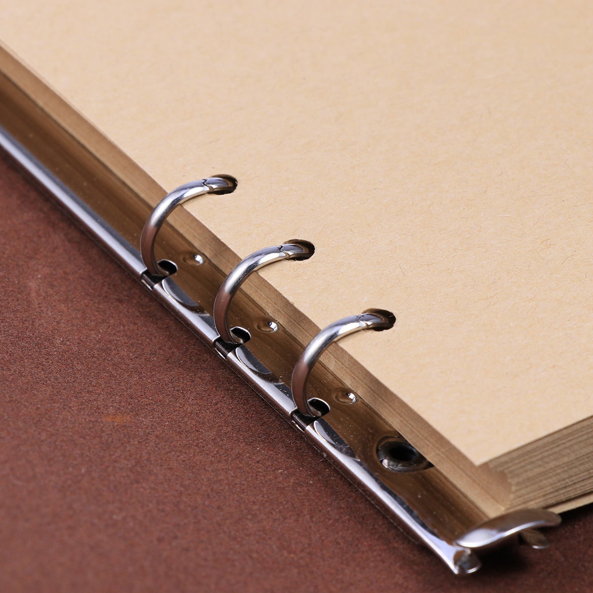 HOOWIFFY Vintage Style Photo Notebook in Red with Elegant Metal and Cover