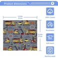 thumbnail image 4 of SKYSONIC Funny Construction Vehicles Washcloths, 2 PCS 12 X 12 Inches Cotton Wash Cloths, Highly Absorbent and Soft Face Towels for Bathroom,Gym,Hotel and Spa, 4 of 7