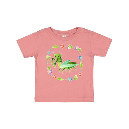

Inktastic Praying Mantis with Flowers and Leaves Gift Baby Boy or Baby Girl T-Shirt