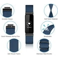 thumbnail image 4 of Fintie Elastic Band for Fitbit Inspire 2 / Inspire HR / Inspire, Adjustable Stretchy Nylon Loop Breathable Replacement Strap Accessory Wristband, Navy, 4 of 7