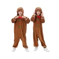 thumbnail image 6 of Kayotuas Christmas Gingerbread Costume for Kids - Long Sleeve Bowtie Jumpsuit Design, 6 of 8