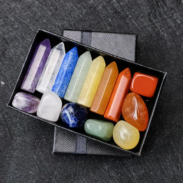 Healing Crystals Set of 8, for Use as 7 Chakra Stones, Worry Stones, Hot  Spa Rock & Massage Stones in Grounding Balancing Soothing Meditation Reiki